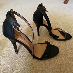 Black Strappy Heels